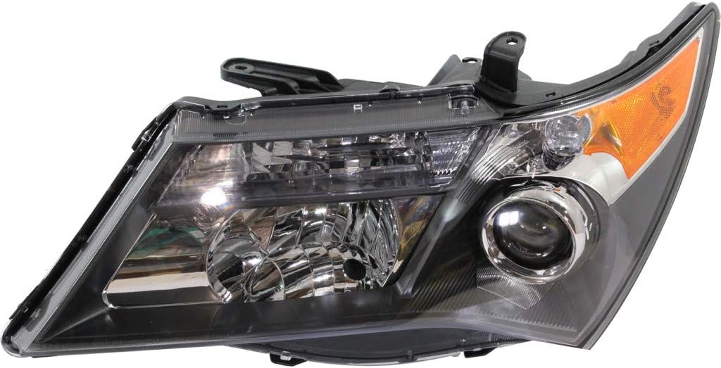2007 2008 2009 Acura MDX Headlight Assembly Passenger HID Type Black Housing U223