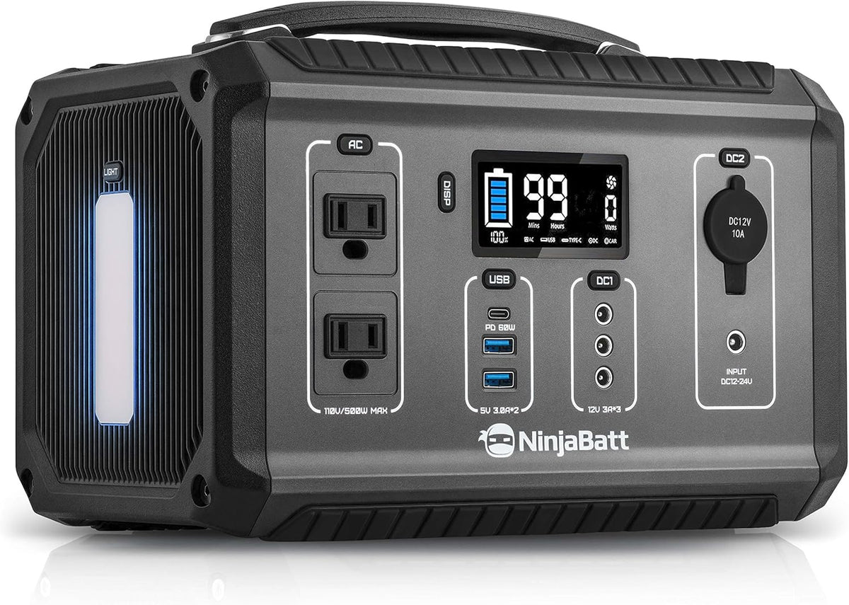 280Wh Portable Power Station with 110V/300W AC Outlets G35970