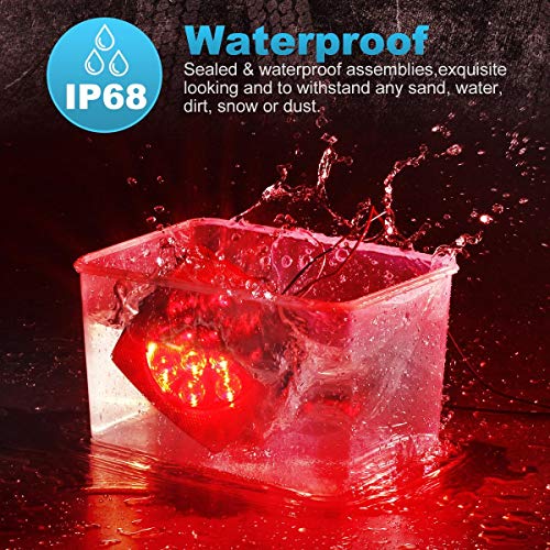 12V Submersible Red White LED Trailer Light X37068