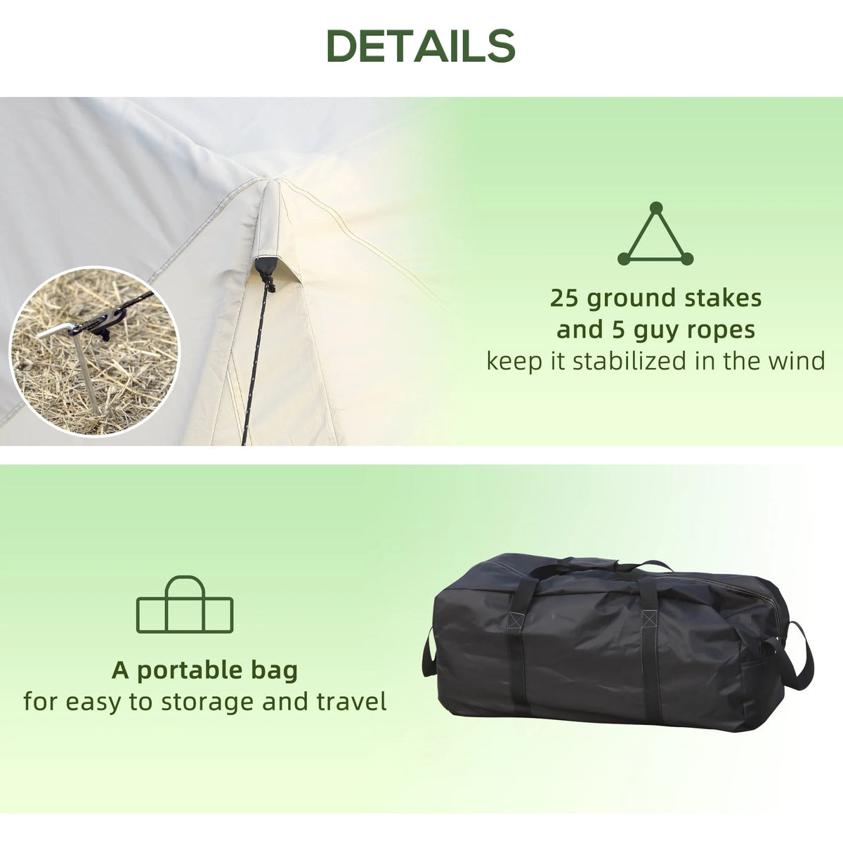 20 Person Camping Tent with 2 Doors P3216