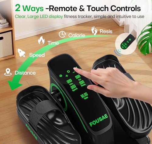 Under Desk Elliptical Leg Exerciser with Touch Screen and Remote Control K75743