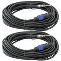 12 Gauge Speaker Cables 2 Cable Pack 50ft Each F681