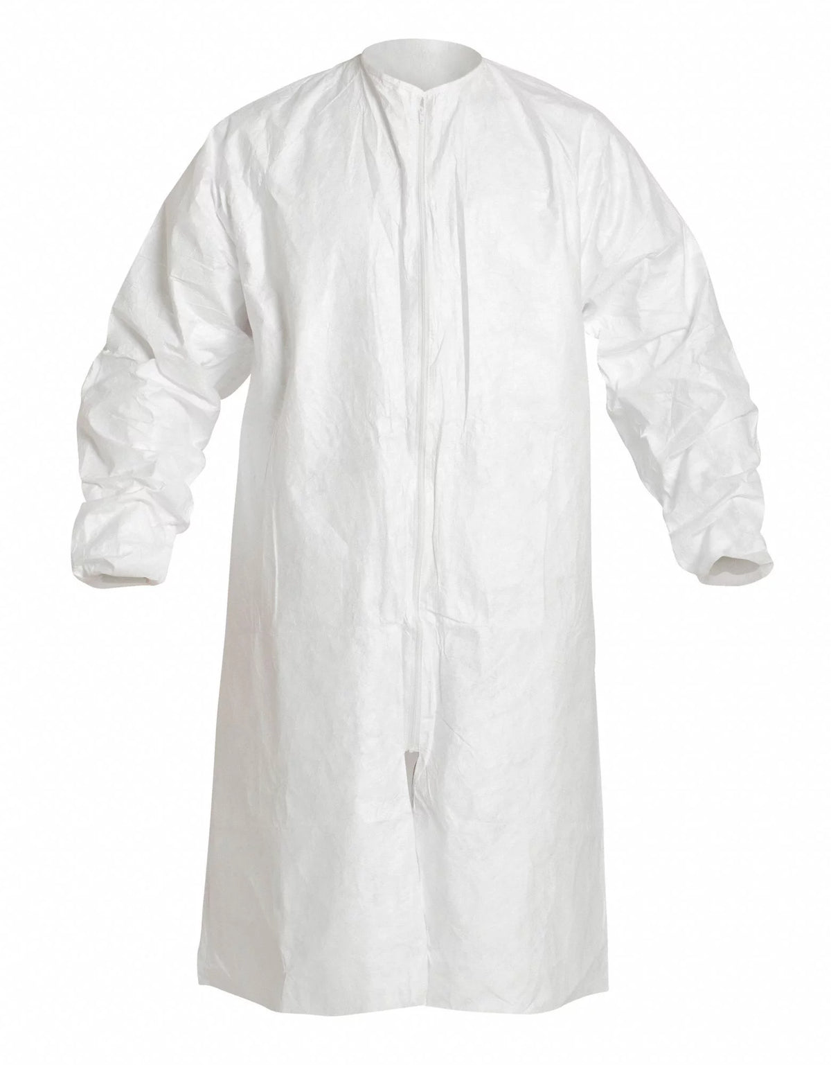 White Zipper Cleanroom Coat O700507
