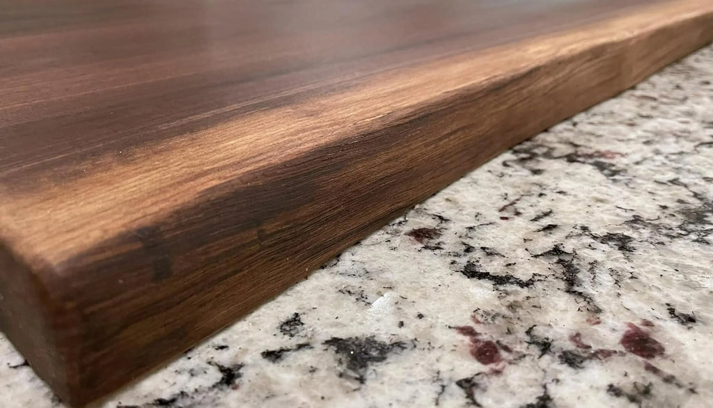 Black Walnut Double Live Edge Wood Charcuterie Board O6560