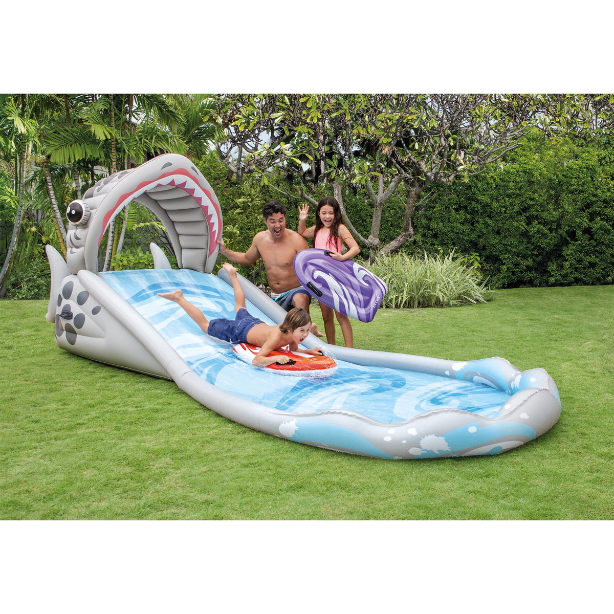 Inflatable Backyard Water Slide with Electric Air Pump L23312