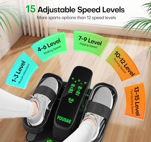 Under Desk Elliptical Leg Exerciser with Touch Screen and Remote Control K75743