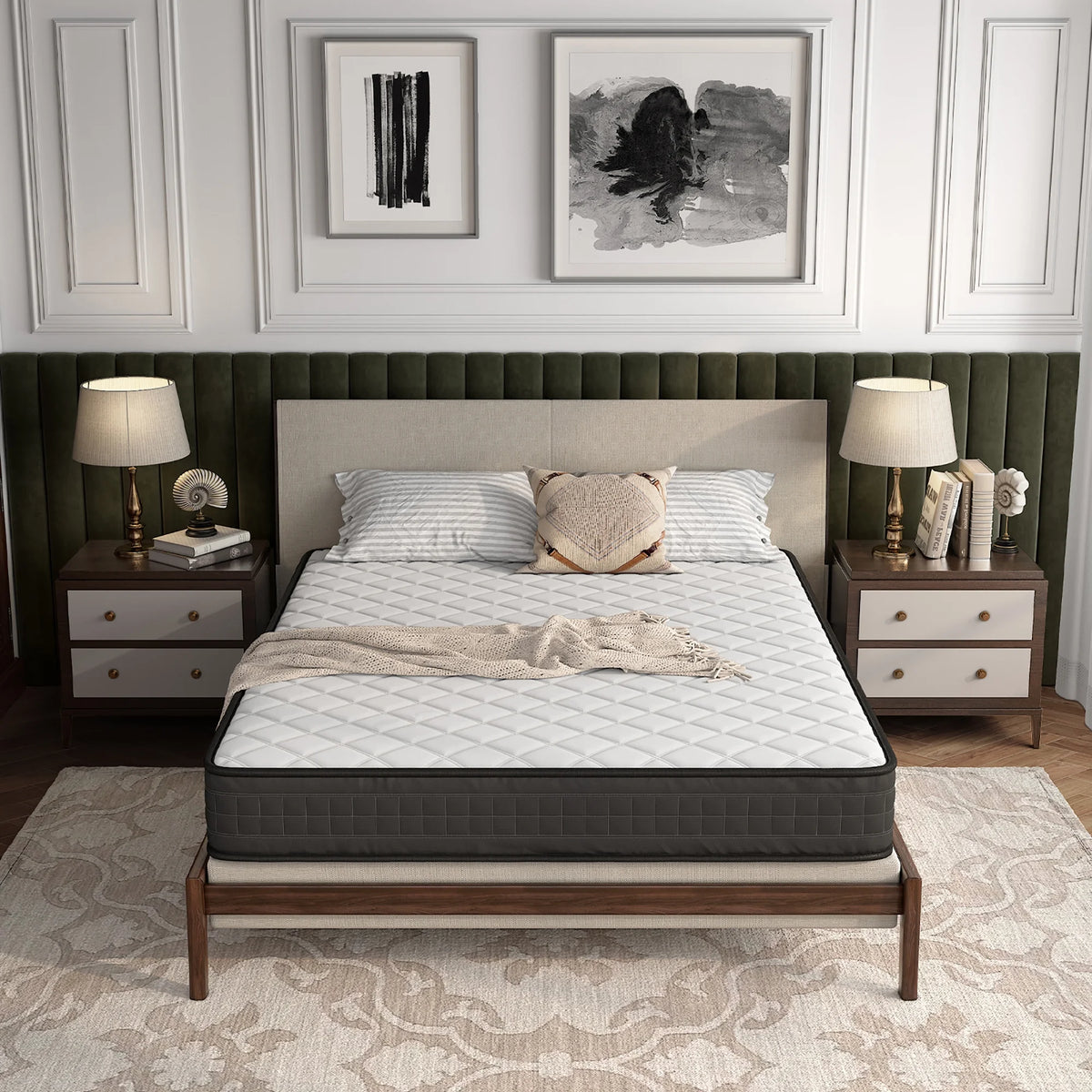 Queen Size Memory Foam Medium Firm Mattress L1665