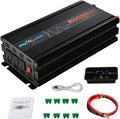 2000W Power Inverter DC 12V to AC 110V with Triple AC Outlets 1 USB Port L6462
