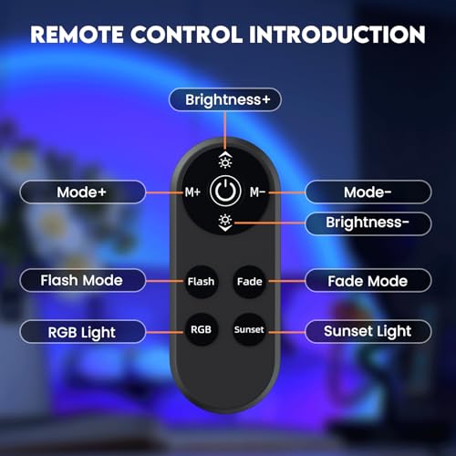 Multicolor Changing LED Projection Lamp 360 Degree Rotation M95731