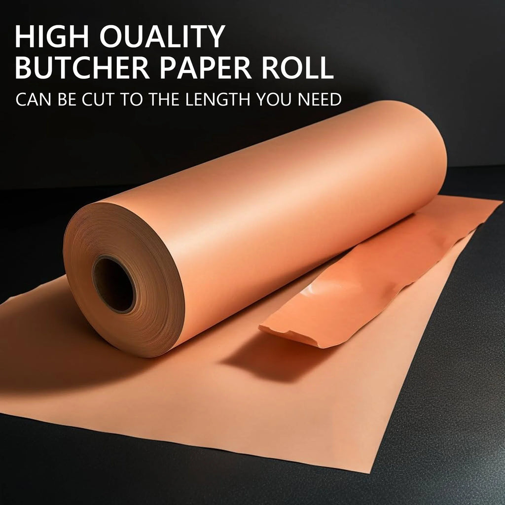 Heavy Duty Butcher Paper Roll 24 inch x 175 feet Food Grade Kraft Paper A298