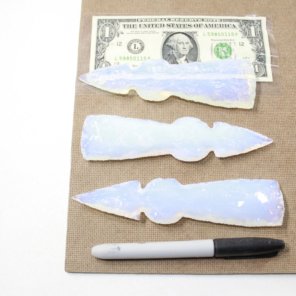 Opalite Ornamental Tomahawk Heads J2620