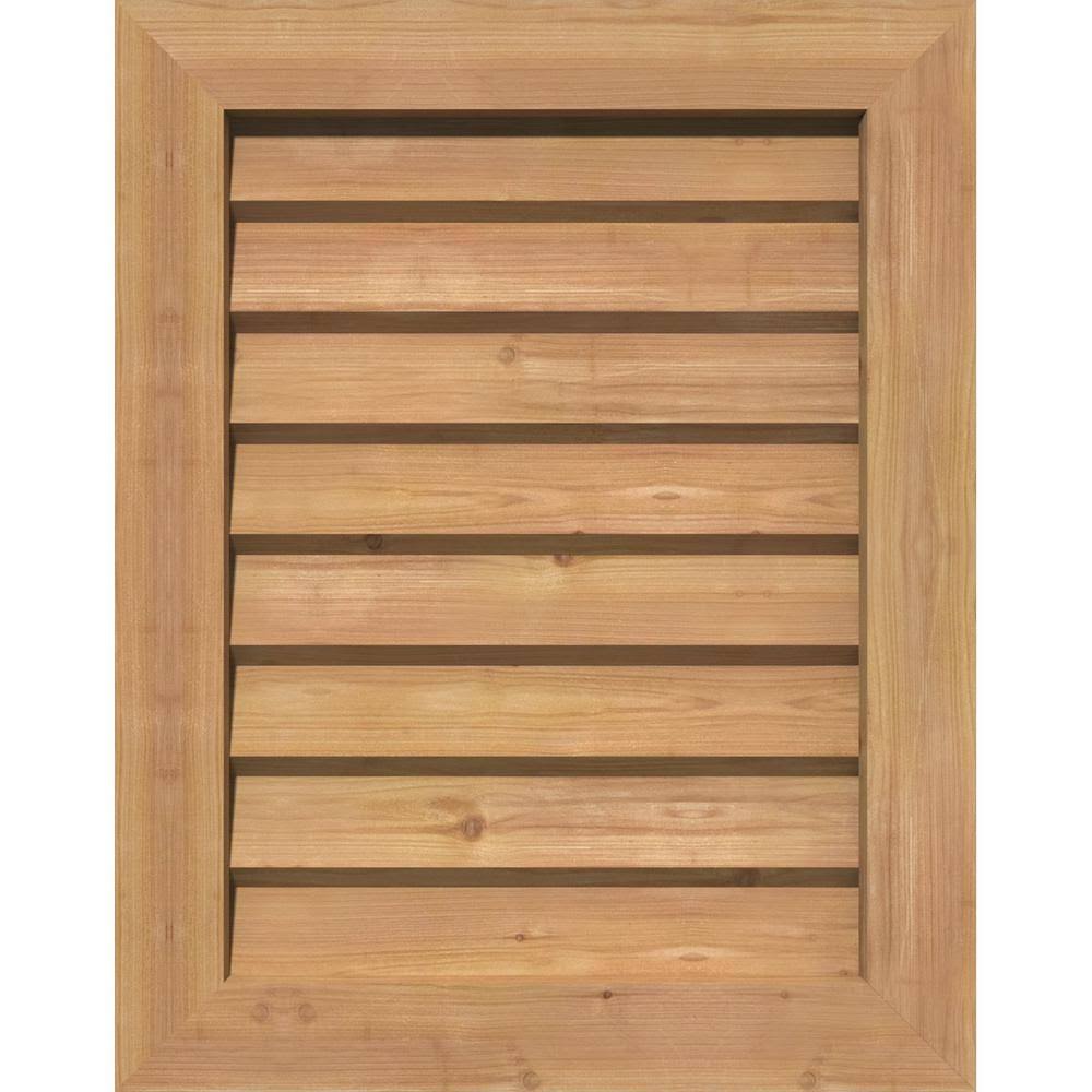 Unfinished Non-Functional Vertical Gable Vent W8848