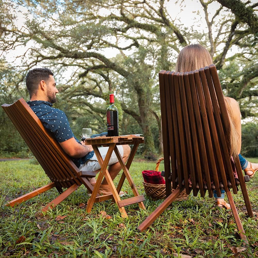 Folding Acacia Wood Outdoor Chair U894