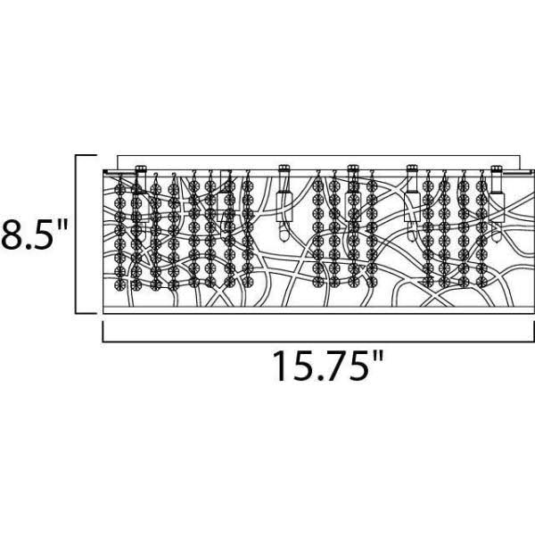 7-Light LED Flush Mount Polished Chrome K527