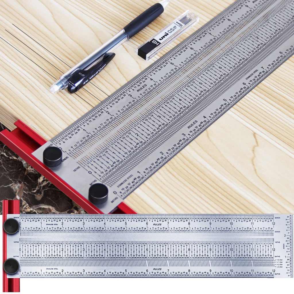 12'' Stainless Steel T-Ruler Pack of 2 X688786