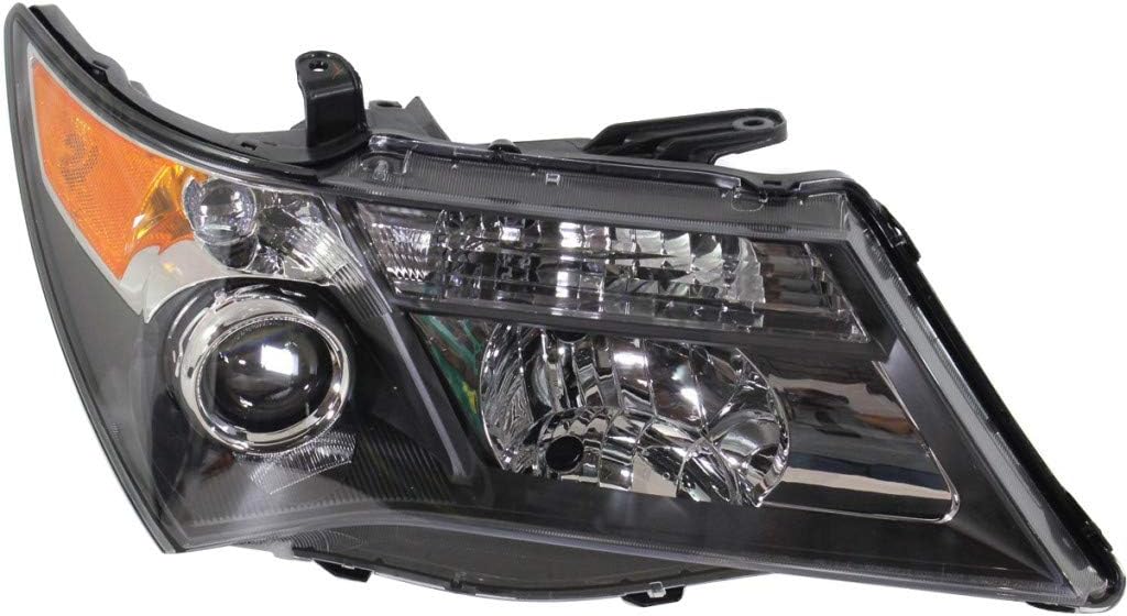 2007 2008 2009 Acura MDX Headlight Assembly Passenger HID Type Black Housing U223