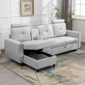 Convertible Sectional Sofa Couch with Reversible Storage Chaise F430652