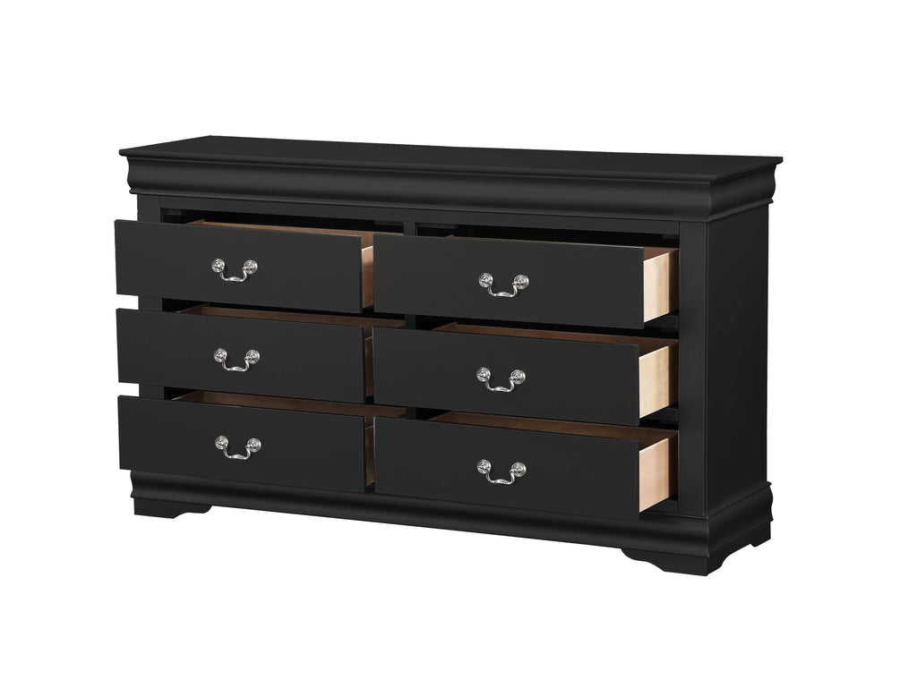 5-Piece Bedroom Set Bed Dresser Chest 2 Nightstands D78570