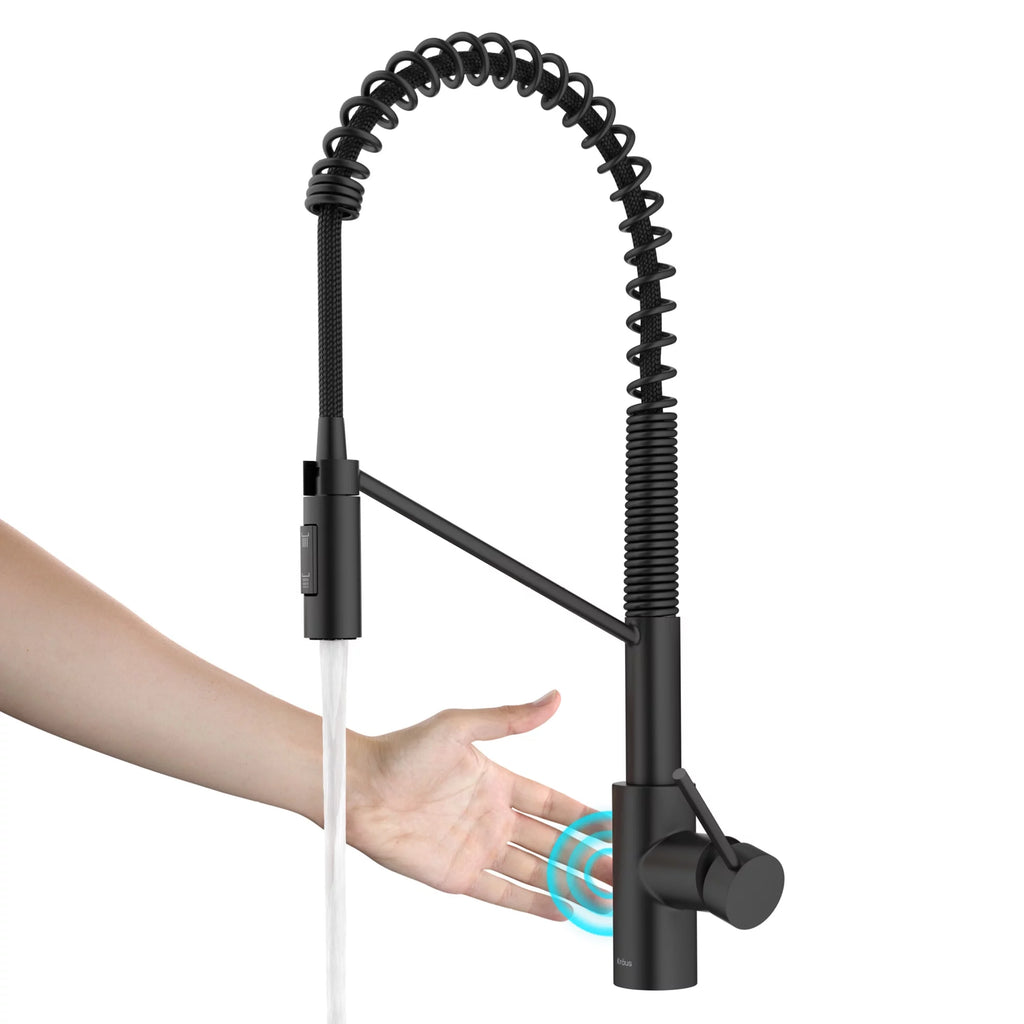Matte Black Touchless Pull-Down Kitchen Faucet L88861