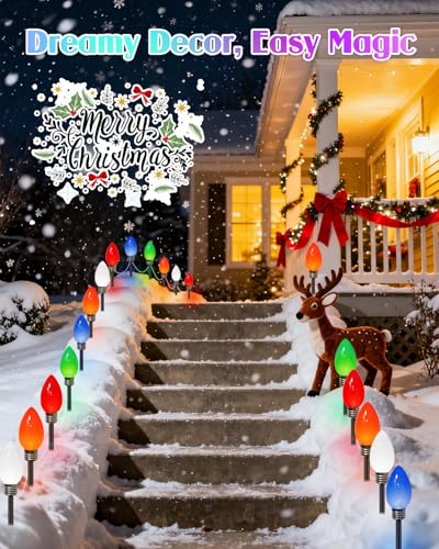 24-Pack Solar Candy Cane Lights J422