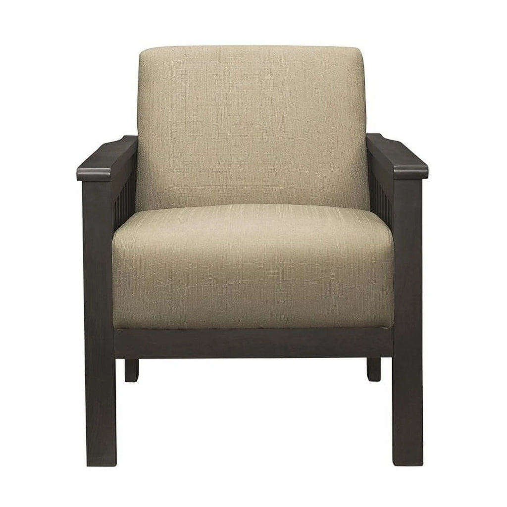Light Brown Upholstered Accent Chair S2396