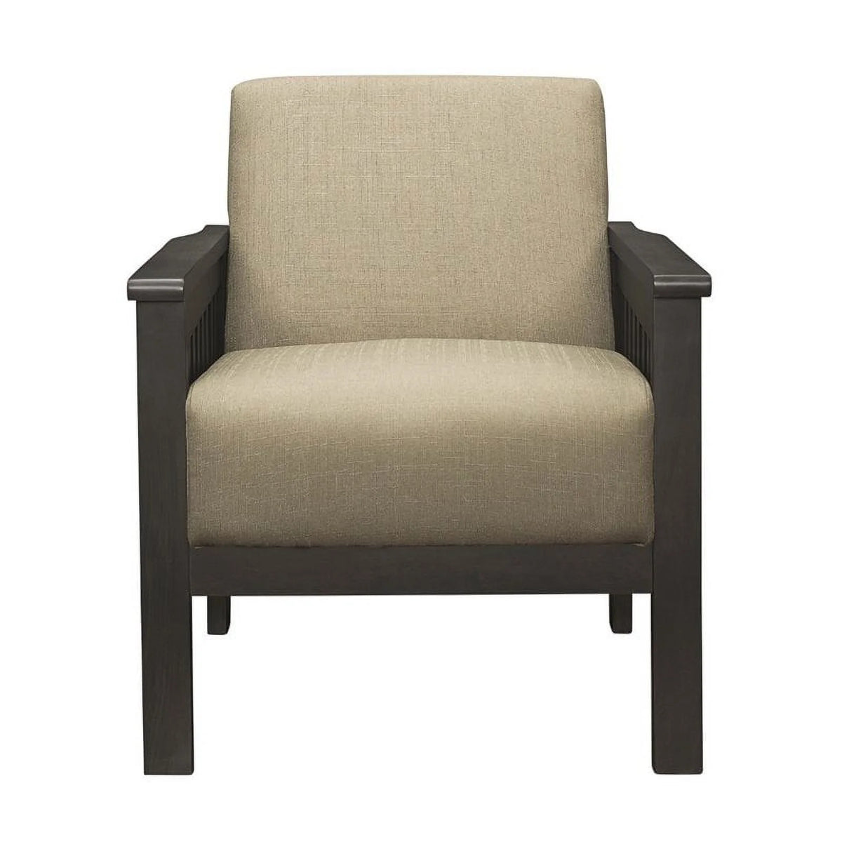 Light Brown Upholstered Accent Chair S2396