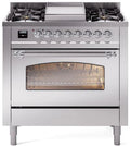 36 Dual Fuel Natural Gas Range Stainless Steel C7150