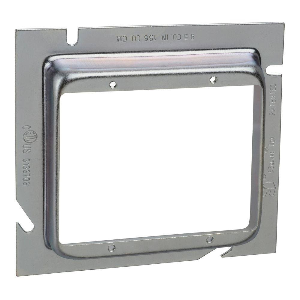 2-Gang Metal Electrical Box Extension Ring Q2636