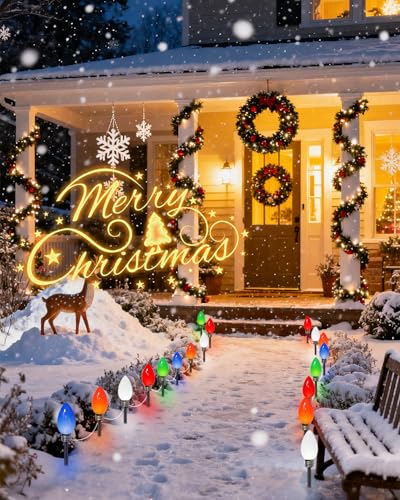 24-Pack Solar Candy Cane Lights J422