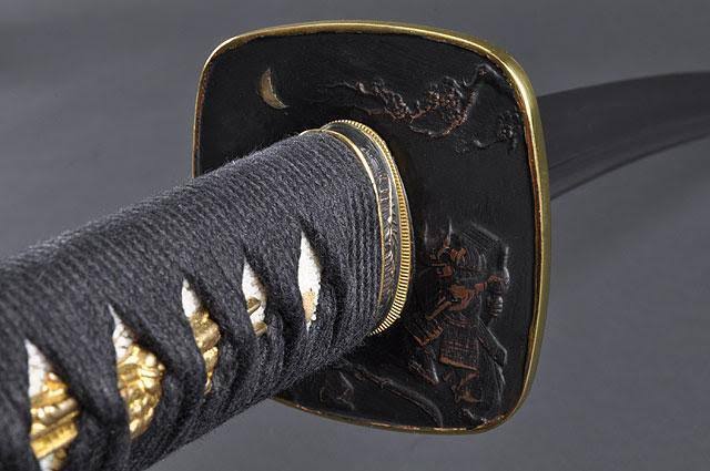 Handmade Damascus Japanese Samurai Wakizashi Sword K821