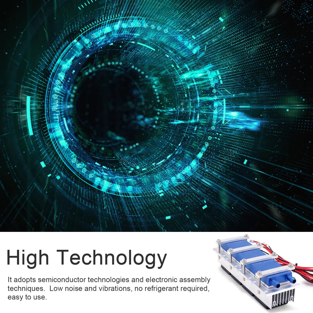 288W Thermoelectric Peltier Refrigeration Cooler 12VDC 30A Semiconductor Cooling System DIY Kit L245502