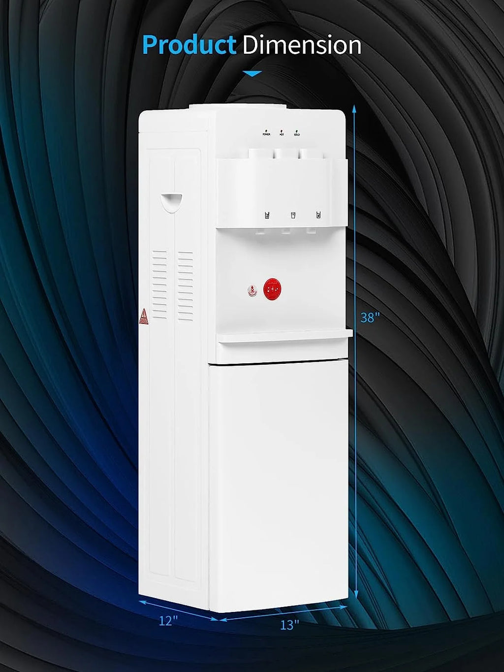 Top Loading Hot & Cold Water Cooler Dispenser White X61347