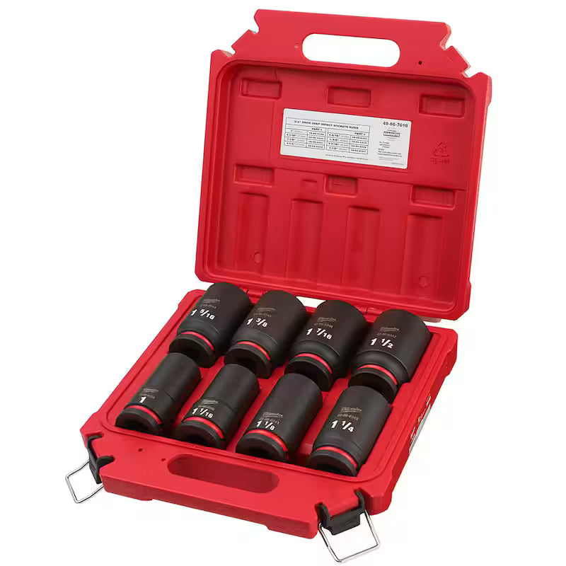 3/4 in. Drive SAE Deep Well Impact Socket Set (8-Piece) C86266