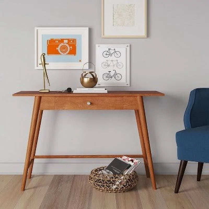 Mid Century Modern Desk/Console Table Brown X7016