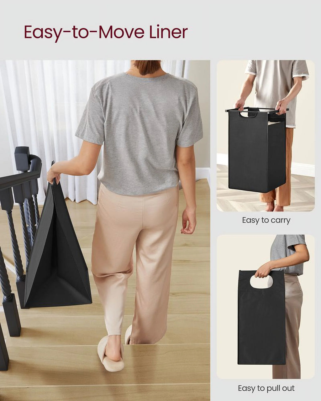 2 Section Laundry Hamper with Shelf V2488