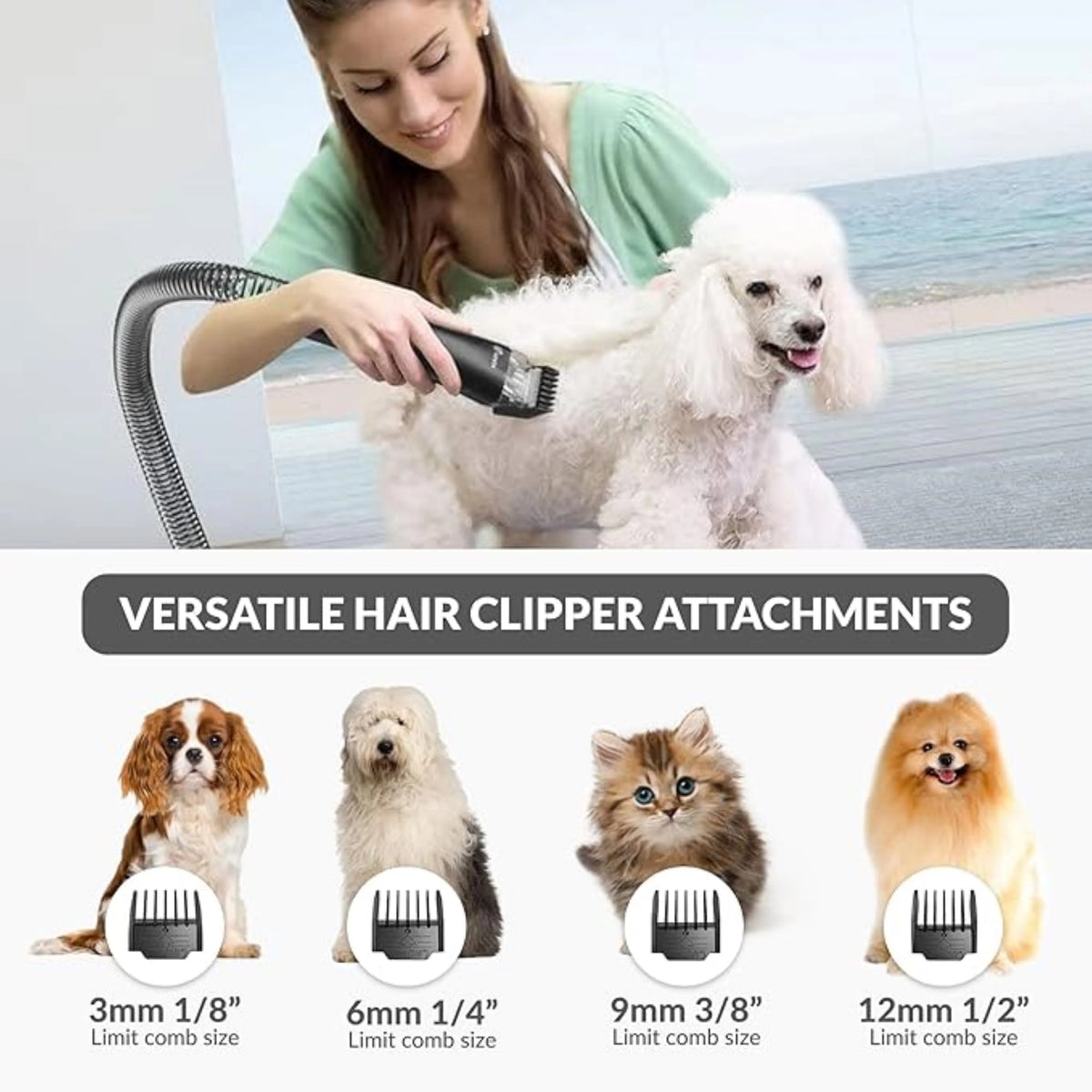 4 in 1 Bagless Pet Grooming Vacuum M41651