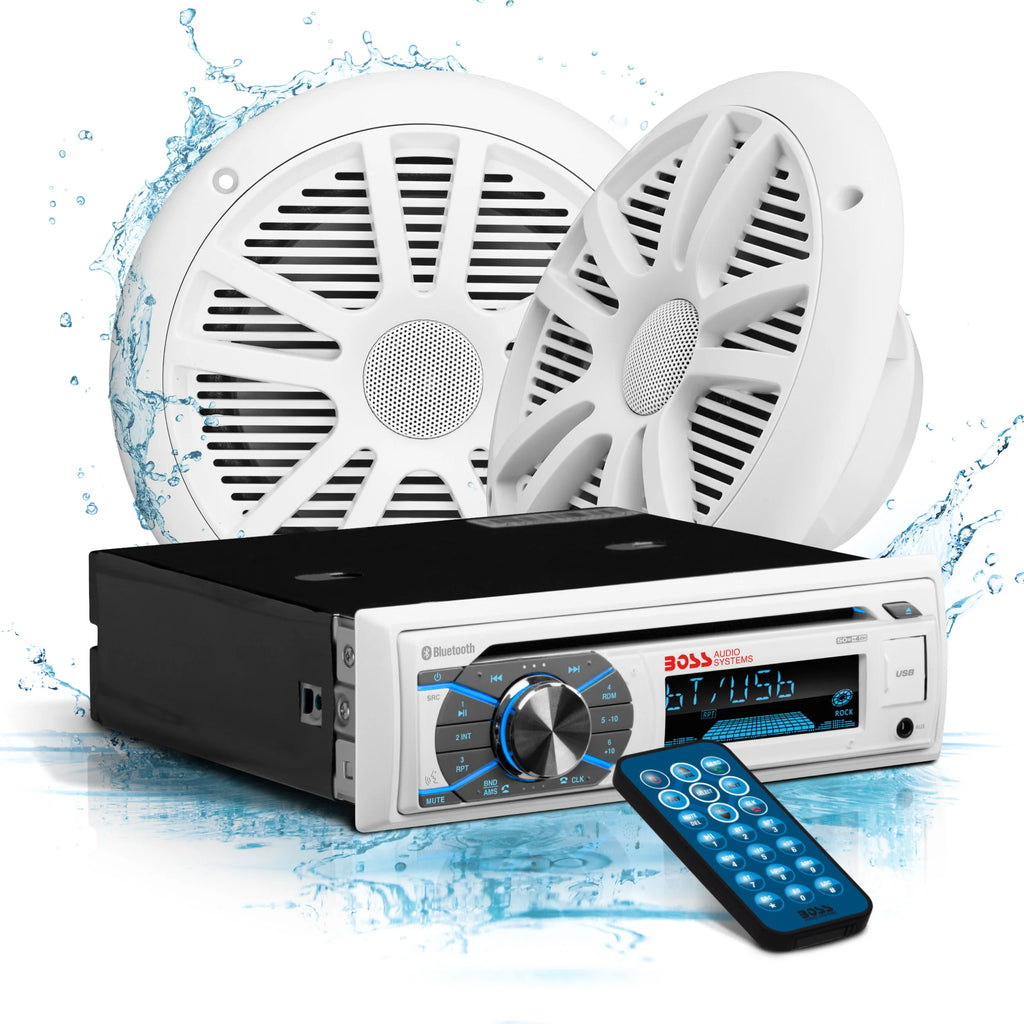 Marine Receiver and 6.5 Inch Full Range Speakers V938078
