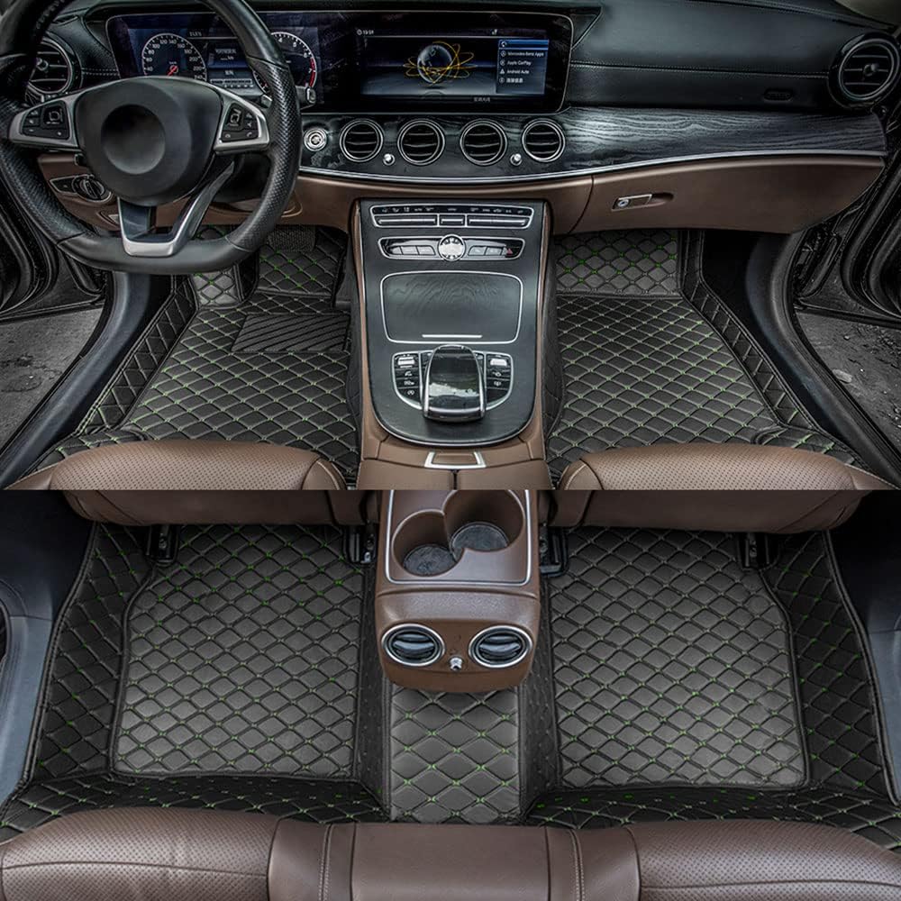 Custom All Weather Non-Slip Leather Car Floor Mats S1682