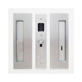 Magnetic Privacy Pocket Door Pull Set Satin Chrome B839803