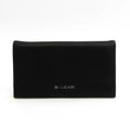 Pre-Owned Black Leather Long Wallet Y9831
