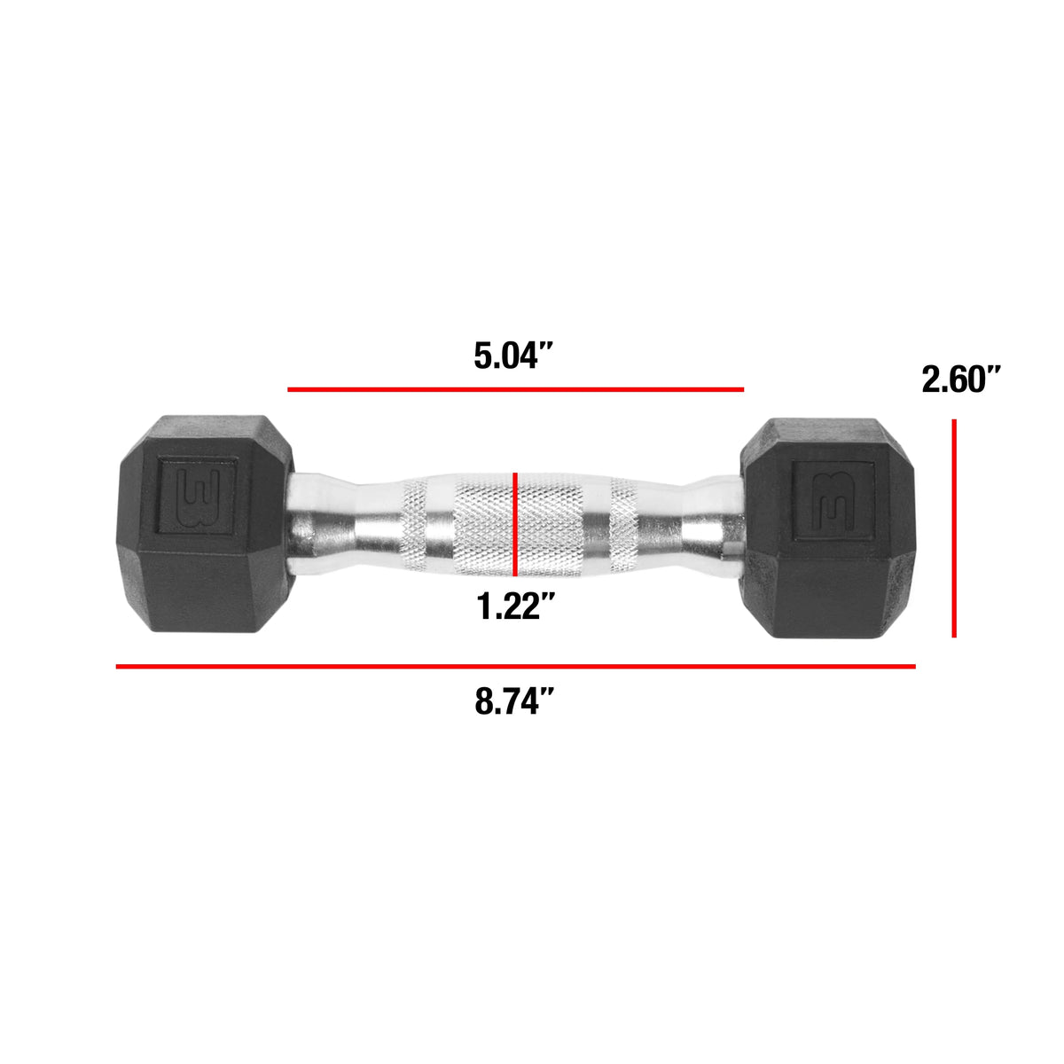 70lb Coated Hex Dumbbell I47222