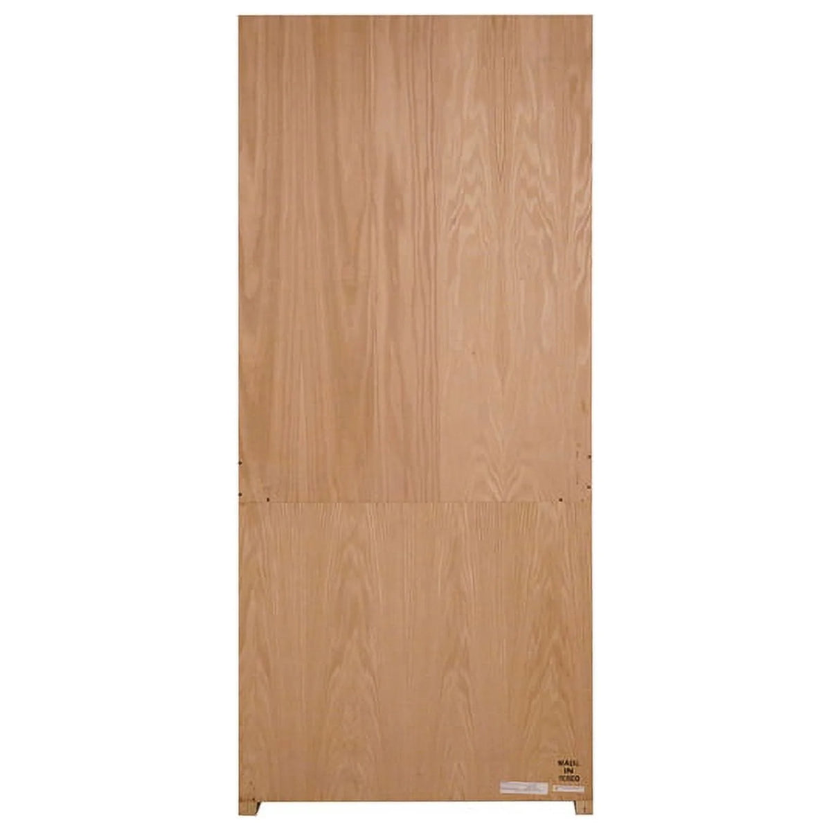 Brown Wood Bookcase with Lower Doors J7386