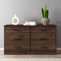 White 6 Drawer Dresser P853