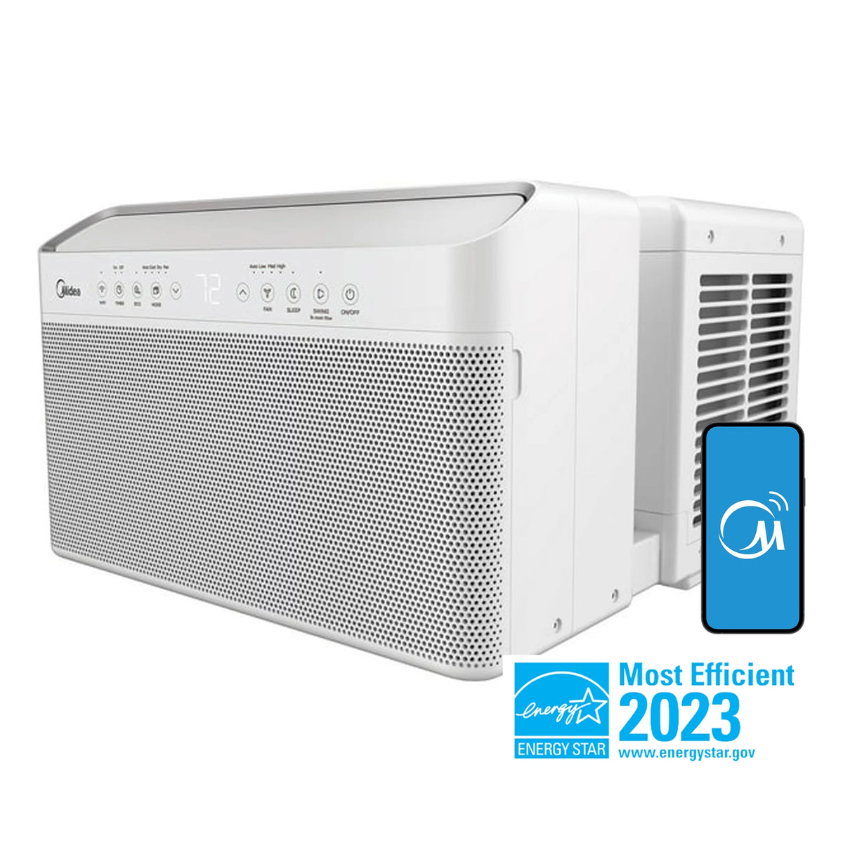 8,000 BTU Smart Inverter U-Shaped Window Air Conditioner E4279