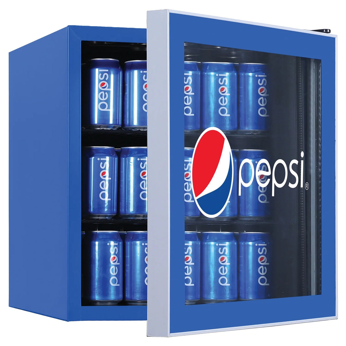 Blue 70 Can Capacity Compact Refrigerator J862