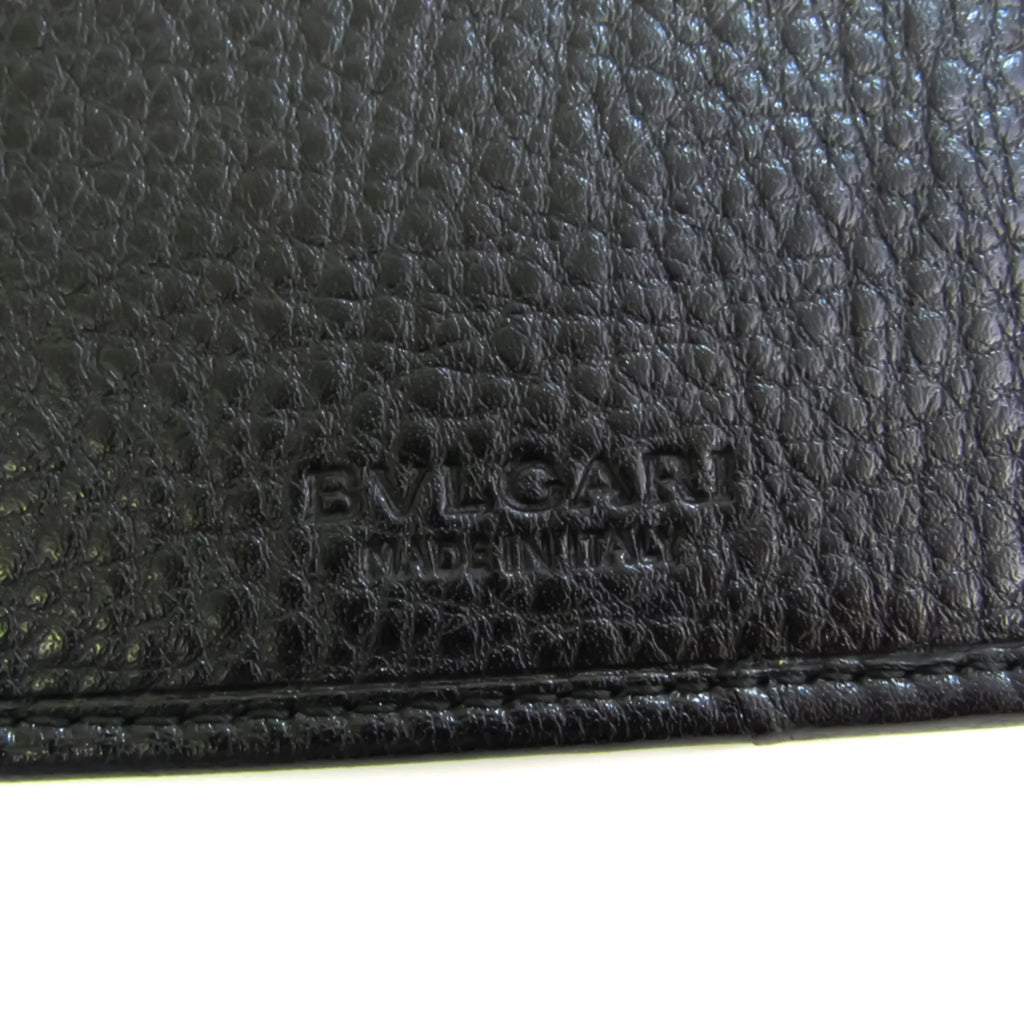 Pre-Owned Black Leather Long Wallet Y9831