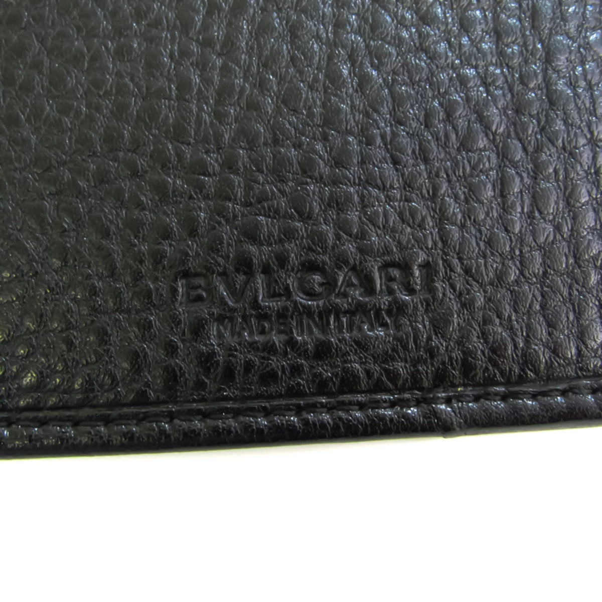 Pre-Owned Black Leather Long Wallet Y9831