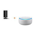 Wired Indoor/Outdoor Security Camera in Black with Echo Dot D70592