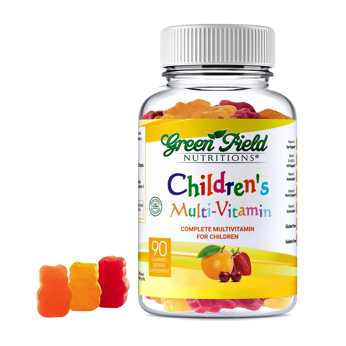 Halal Kids Gummy Vitamins 90 Count Z6225