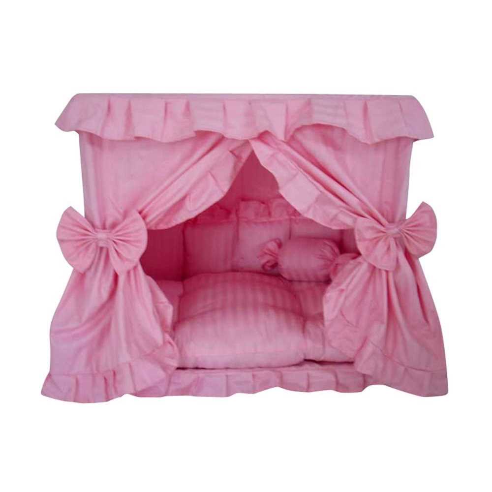 Pink Pet Dog Bed with Pillow T31550